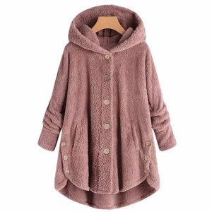 Pink teddy coat